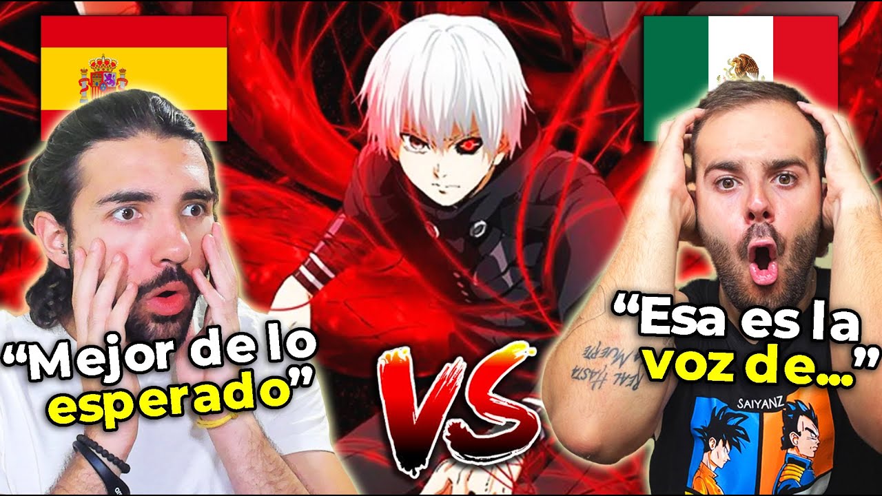 🇪🇸 2 ESPAÑOLES REACCIONAN AL DOBLAJE LATINO VS ESPAÑOL 🇲🇽 DE TOKYO GHOUL *INESPERADO* - NoMeDuchoGT