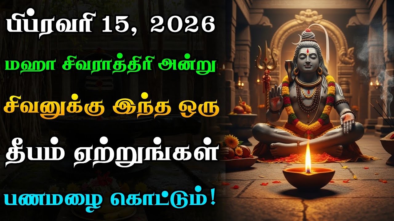 சிவராத்திரி அன்று இந்த 1 தீபம் ஏற்றினால் போதும்!🪔 வறுமை நீங்கி பணமழை கொட்டும்!🤑💸 | Maha Shivaratri