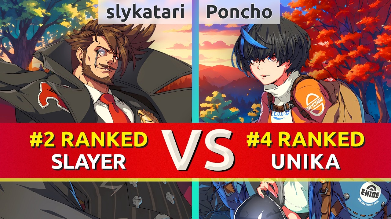 GGST 2.00 ▰ slykatari (#2 Ranked Slayer) vs Poncho (#4 Ranked Unika). High Level Gameplay