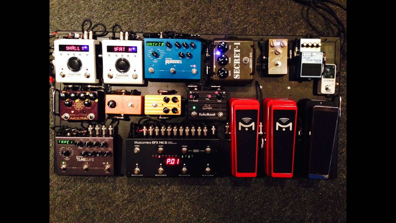 Pete Thorn's Pedalboard 2014 Part 1