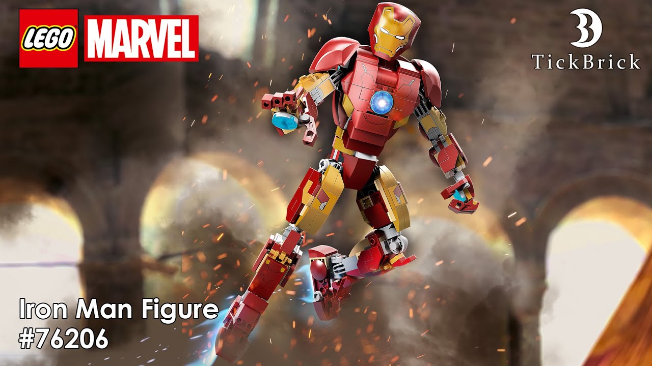 LEGO MARVEL - Iron Man Figure (Фигурка Железного человека) 76206 Speed Build