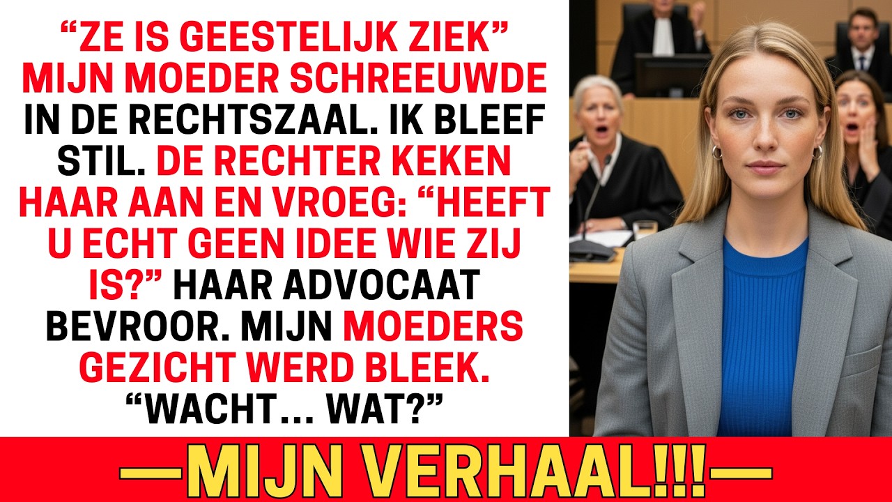 IN DE RECHTSZAAL SCHREEUWDE MIJN MOEDER: “ZE IS EEN SCHANDE” — TOT DE RECHTER VOOROVER BOOG EN ZEI