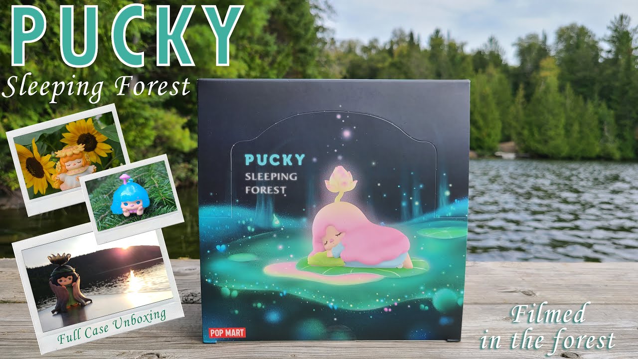 Pucky Sleeping Forest by Popmart (Full Case Blind Box Unboxing) | Film in the forest & on a boat!