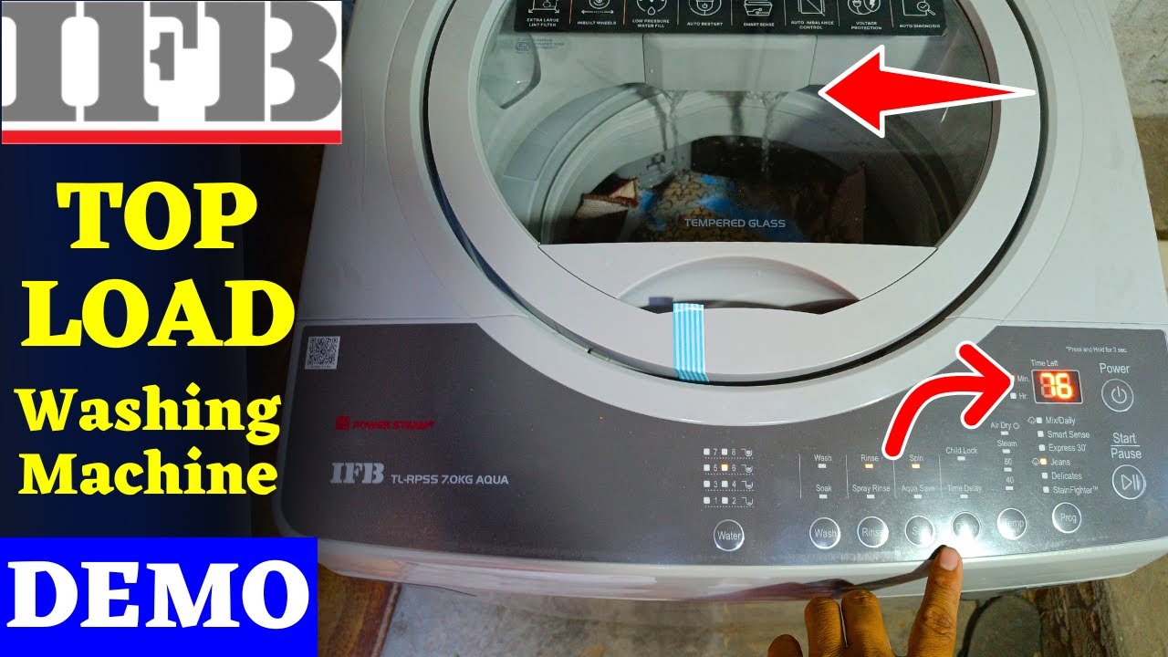 IFB Top Load Washing Machine Demo⚡ How to Operate IFB Top Load Washing Machine