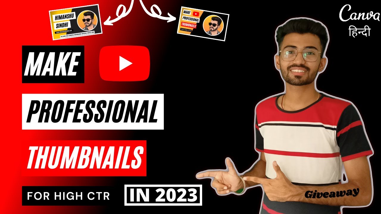How to Make Thumbnails for YouTube Videos in Canva (2023)🔥 | YouTube Thumbnail Kaise Banaye PC✅