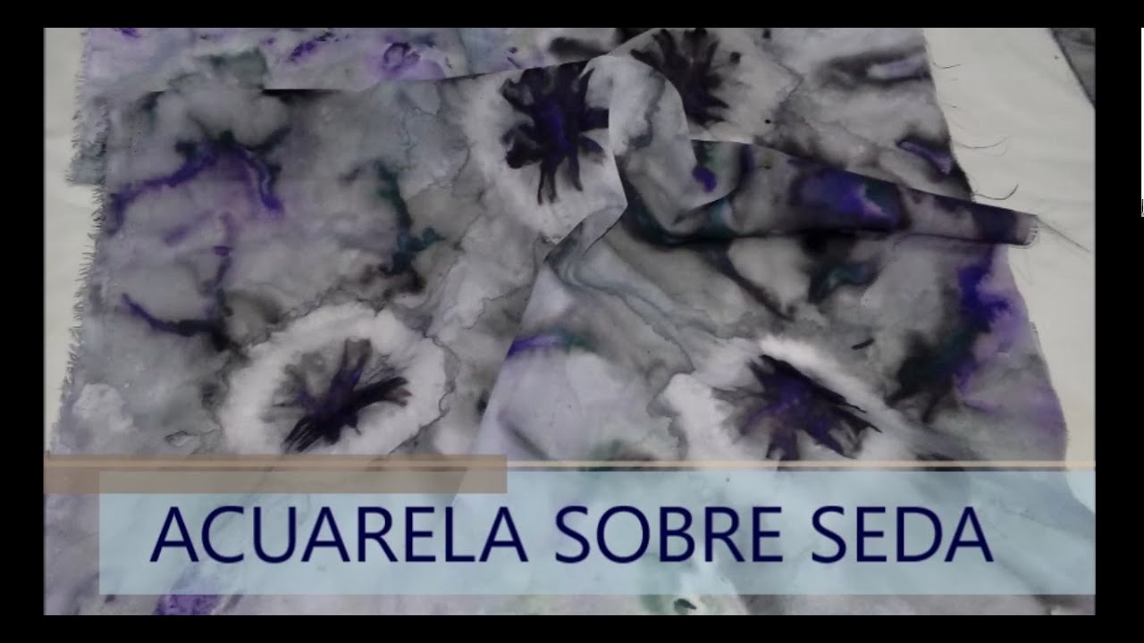 Acuarela sobre seda