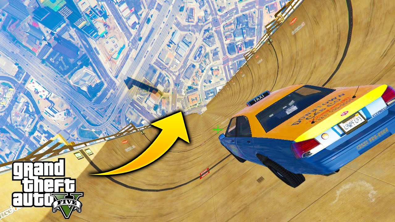 ¿Que Pasa Si Envias un Taxi a la RAMPA MAS GRANDE y ALTA? GTA 5