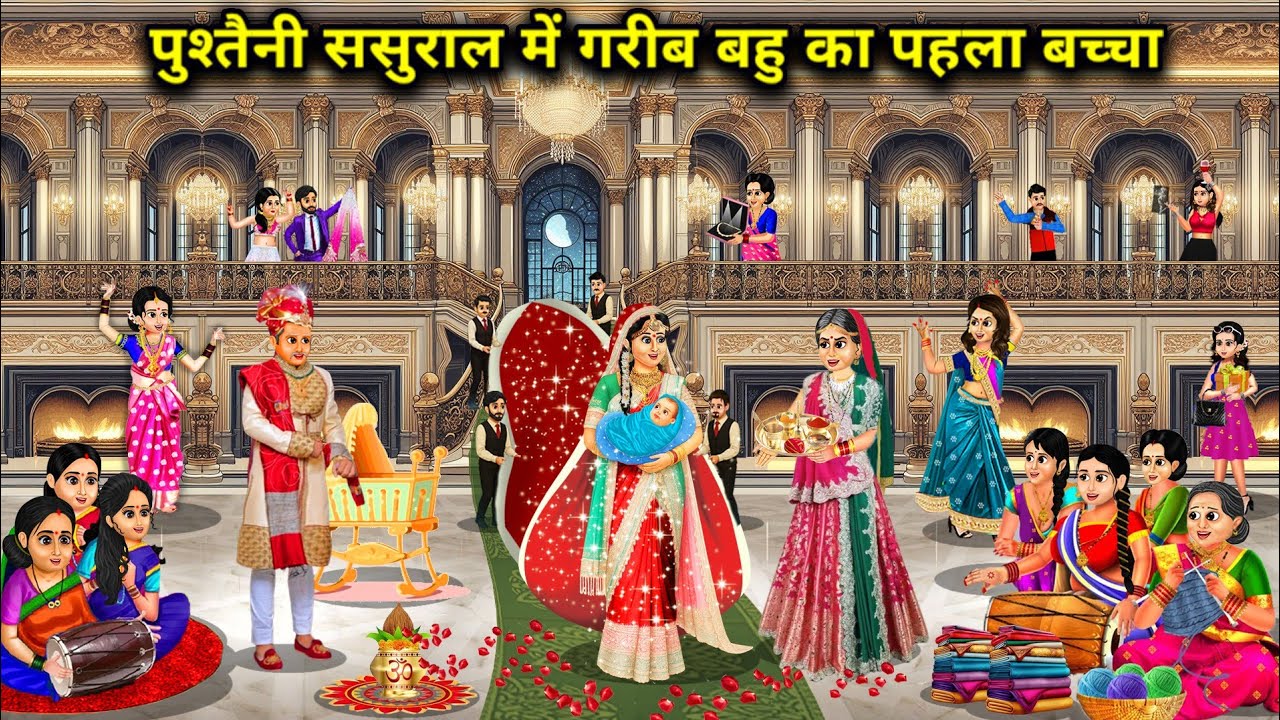 पुश्तैनी ससुराल में गरीब बहू का पहला बच्चा||Hindi Cartoon Stories||Poor daughter-in-laws first child