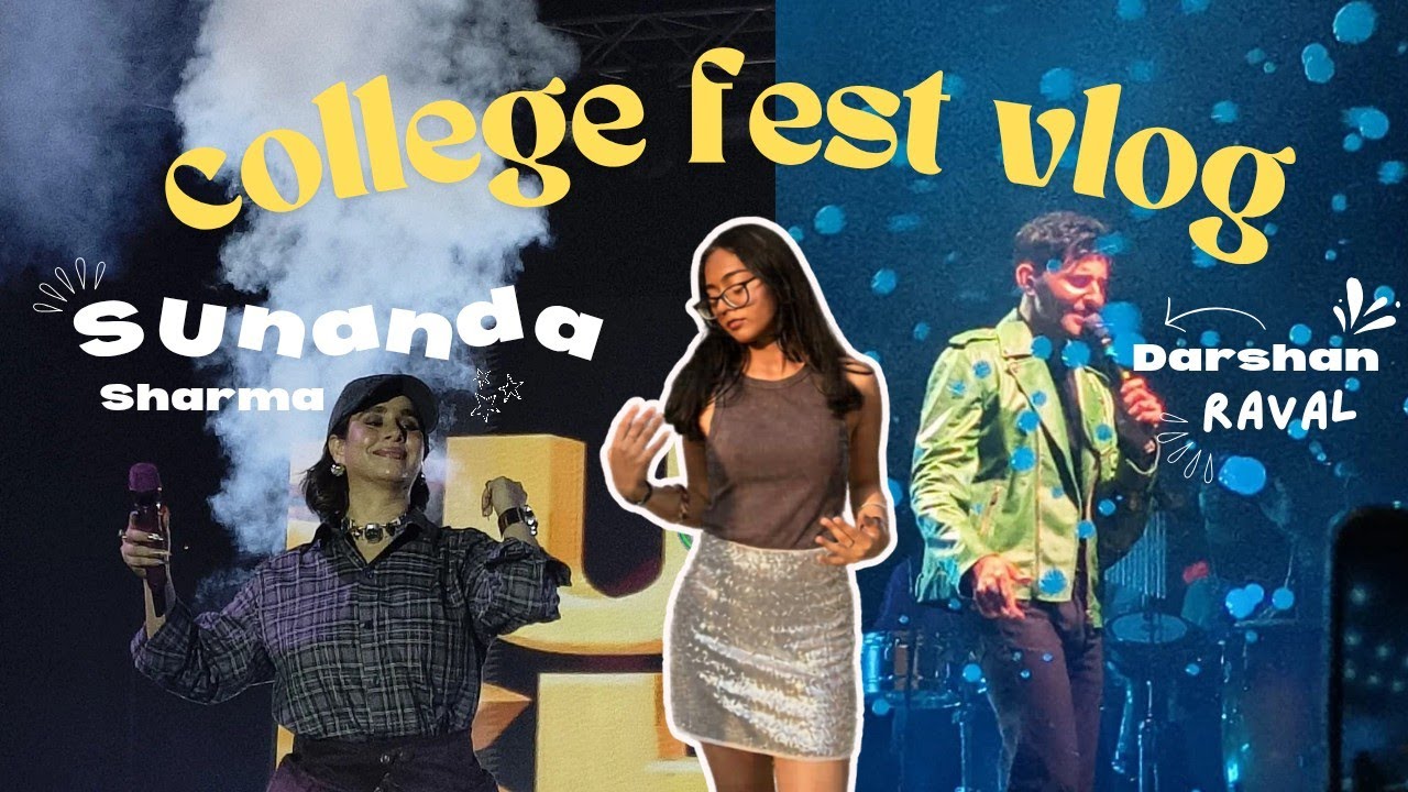 College fest vlog🌟(attending concerts, chilling around, making memories)