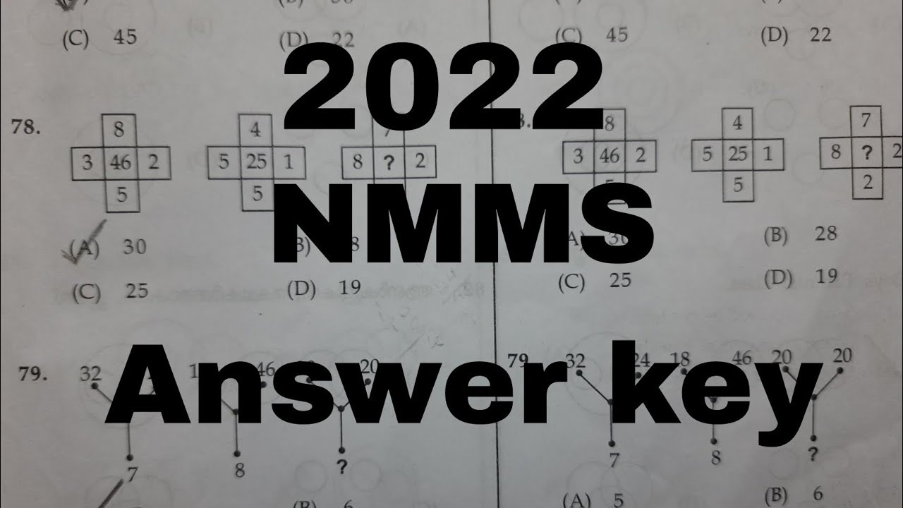 NMMS 2022 Answer key