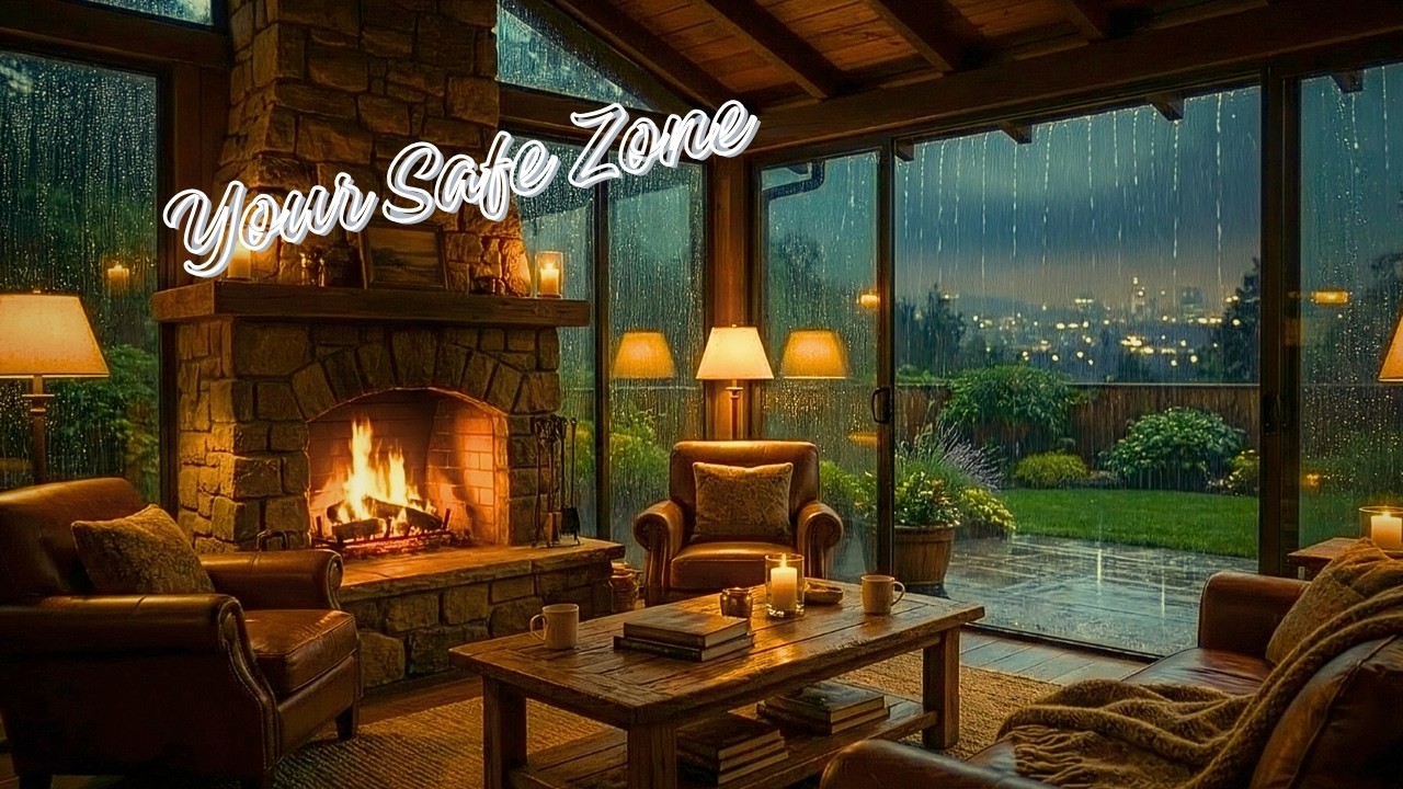 The Most Addictive Relaxation Routine ✨ Cozy Fireplace & Rain Sounds ASMR
