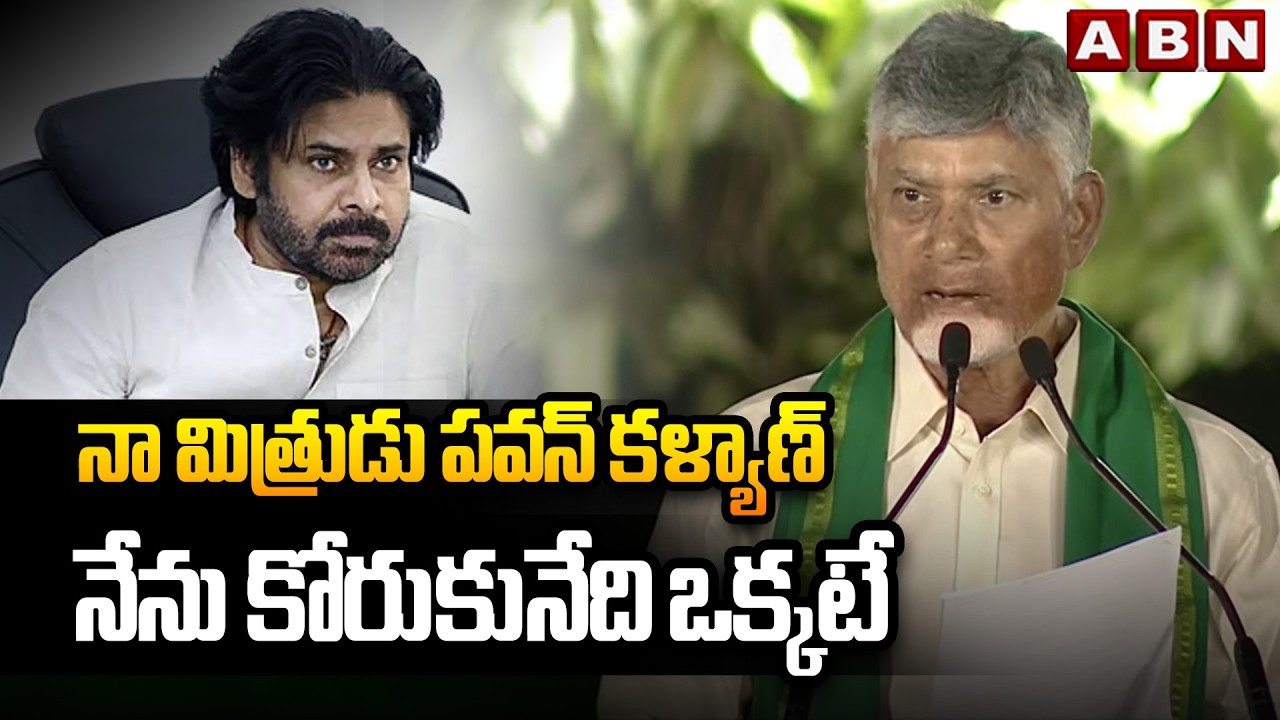 నా మిత్రుడు పవన్ కళ్యాణ్ నేను కోరుకునేది ఒక్కటే | Cm Chandrababu Interesting Comments on Dy Cm Pawan