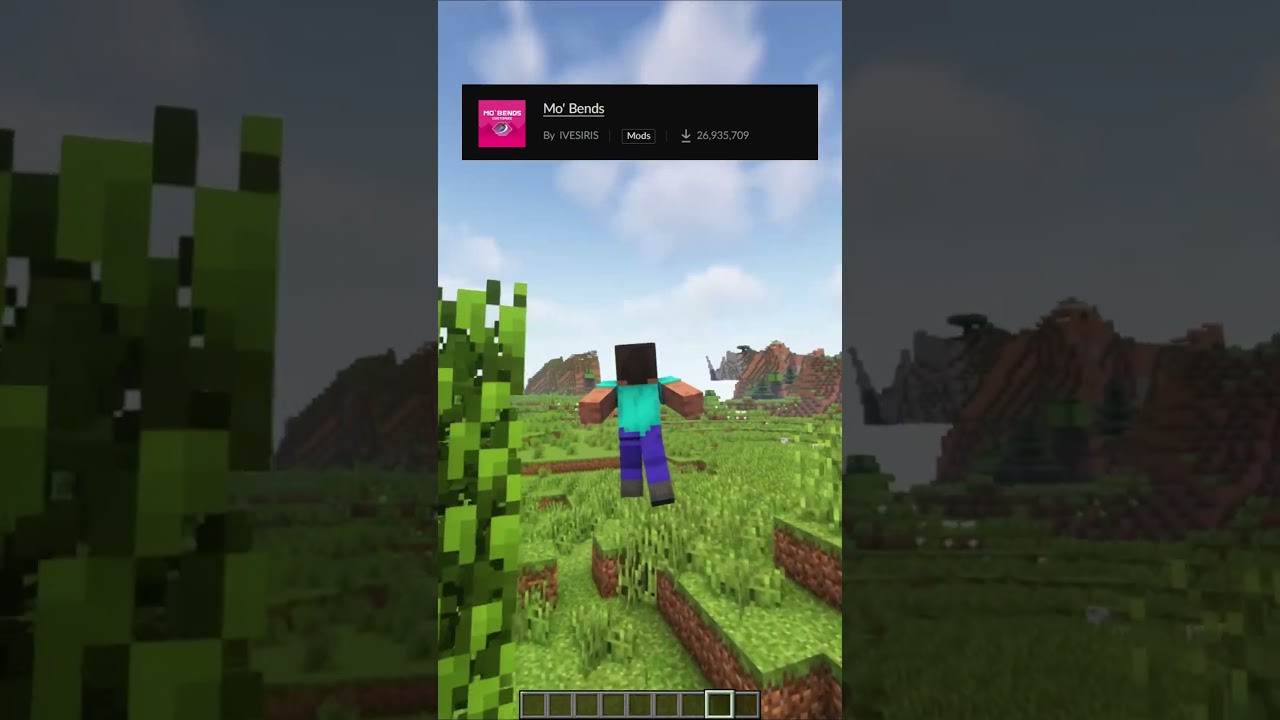 EPIC Minecraft Mo' Bends Mod #shorts!