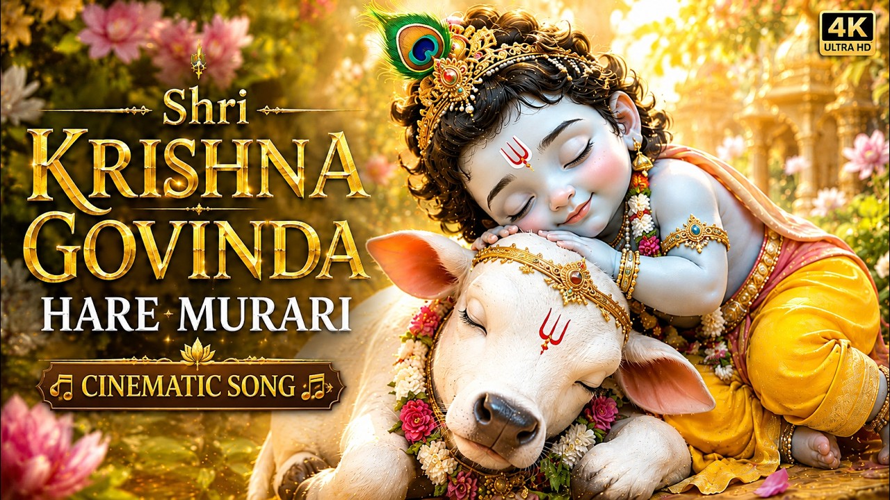 Shri Krishna Govinda Hare Murari  | Krishna Bhajan 2026 | Cinematic Song 4K