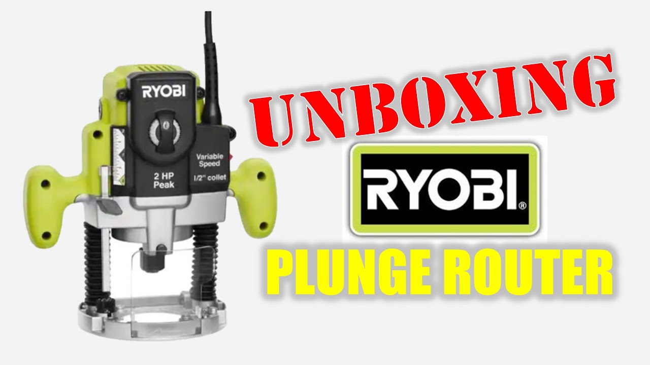Unboxing the New Ryobi 2HP Plunge Router Tool Review First Look