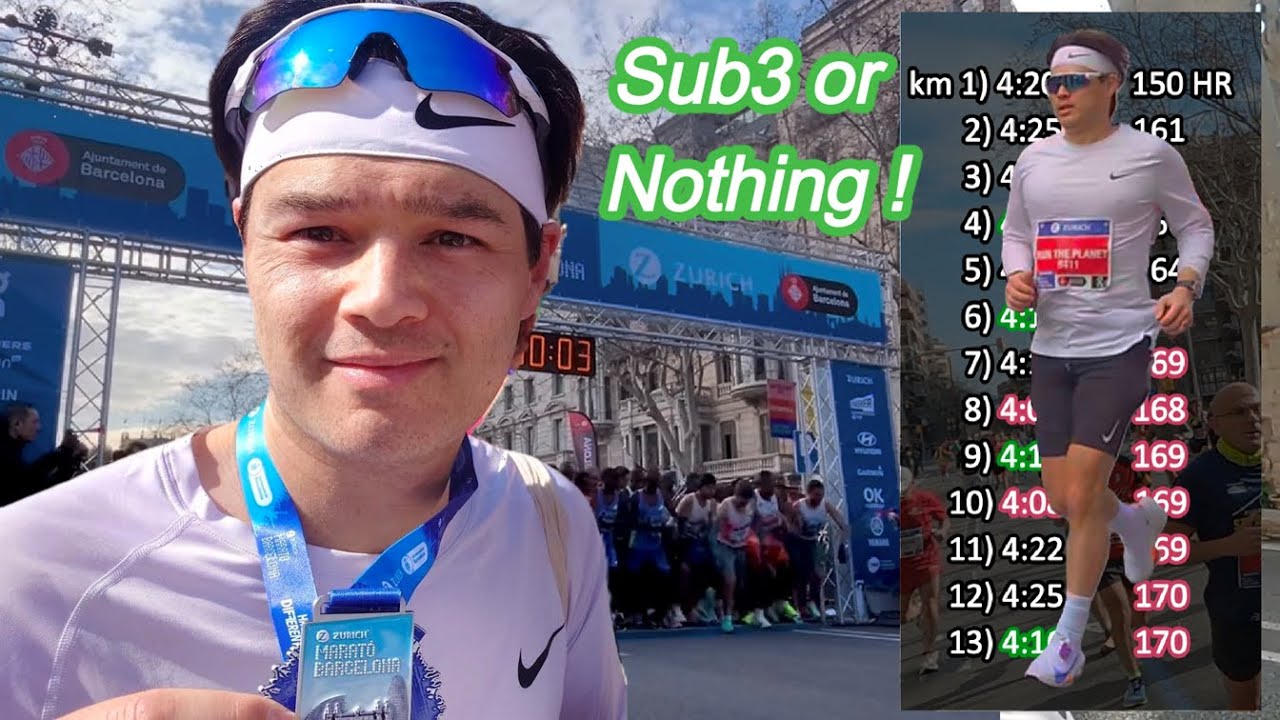 Barcelona Marathon 2025 - Sub3 or Nothing - Race Vlog
