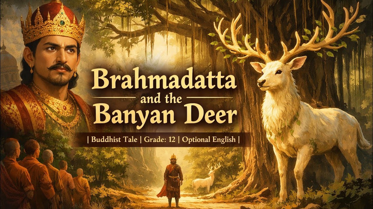 Brahmadatta and the Banyan Deer|Buddhist Story|Summary, MCQs, Q&A|Class 12|Optional English|NEB
