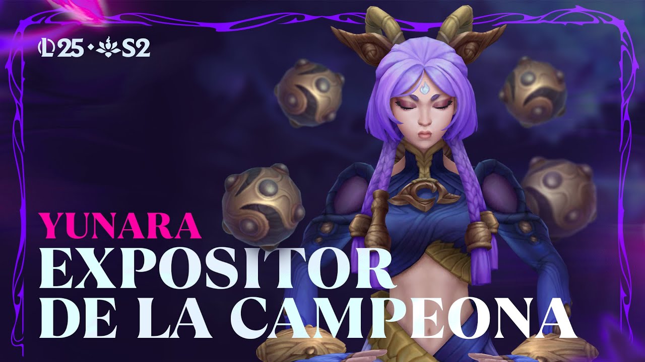 Expositor de la campeona: Yunara | Experiencia de juego - League of Legends