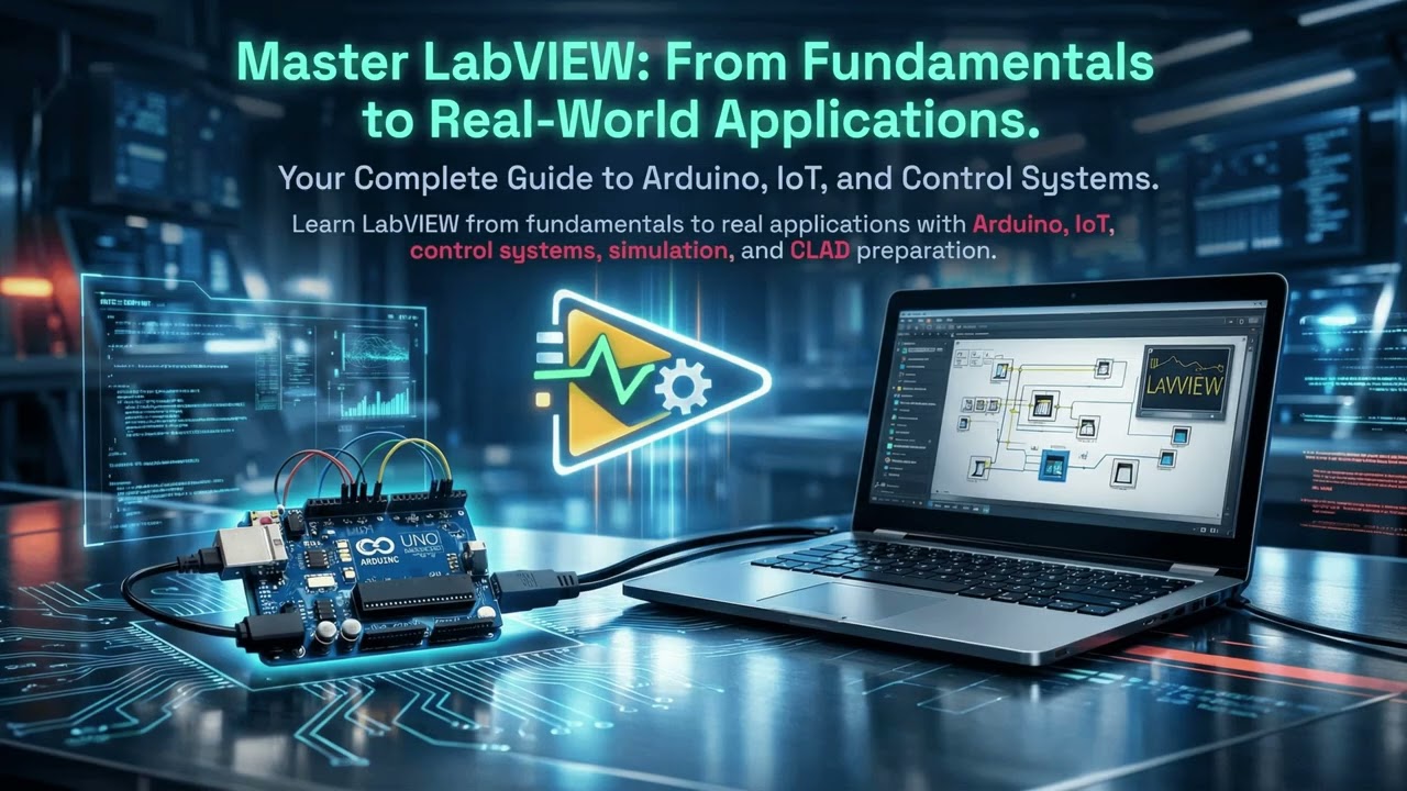 LabVIEW Masterclass for Engineers | DAQ, Arduino, IoT & CLAD Certification Training