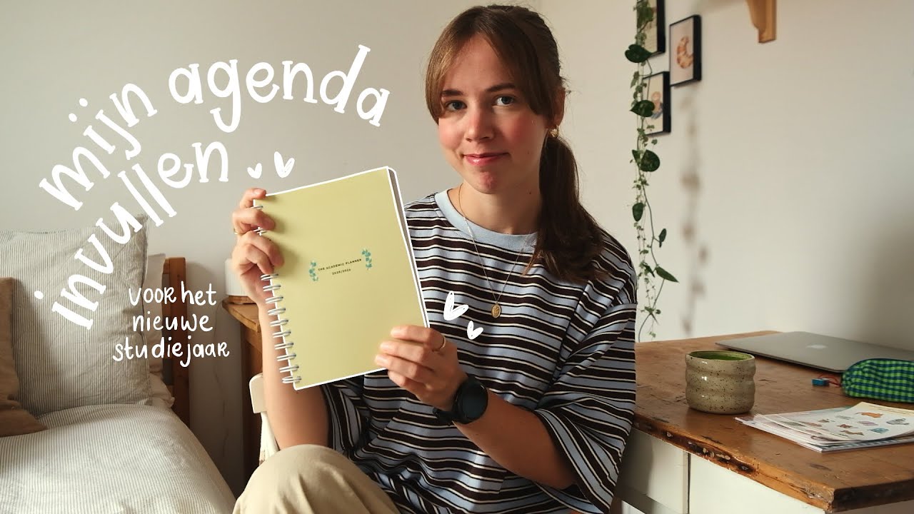 mijn agenda invullen voor het studiejaar 📔🙇🏼‍♀️