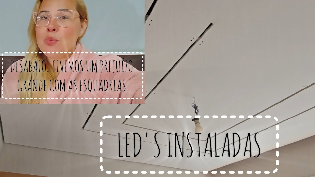 DIÁRIO DA OBRA XXIII/ 1️⃣ “A obra segue… mesmo depois do golpe 💔 | Instalação dos perfis de LED”