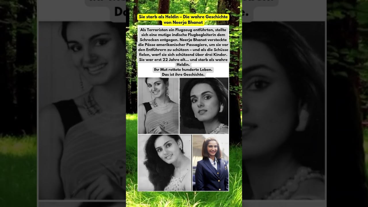 Indiens Heldin: Das mutige Opfer der Neerja Bhanot #india #deutschland #germany