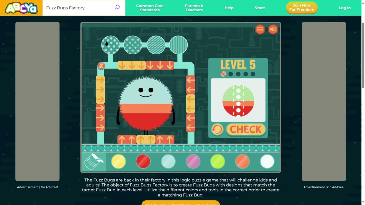 Fuzz Bugs Factory Level 4 to 5  ABCya! Well played kids