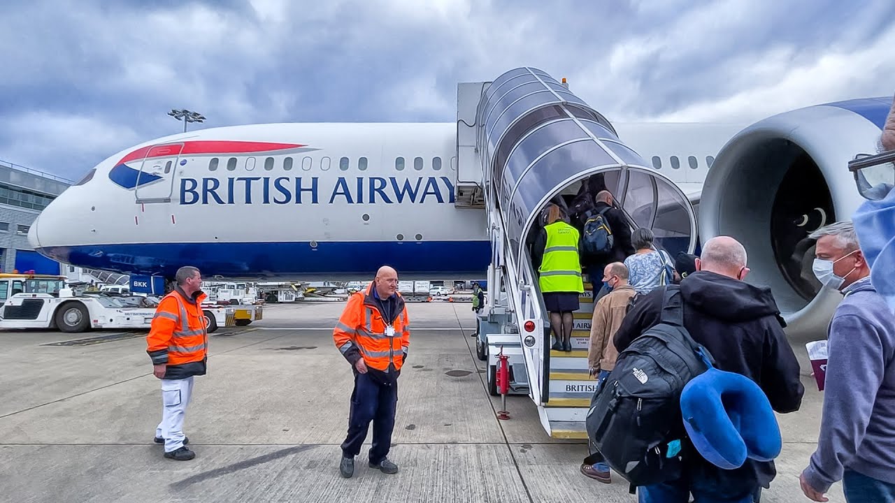 British Airways Boeing 787-9 Dreamliner London to Washington | الخطوط البريطانية من لندن إلى واشنطن