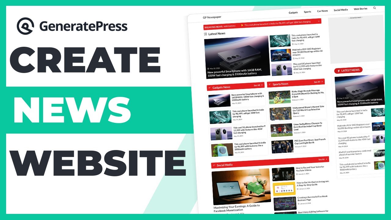 How to Make a News Website on WordPress Using GeneratePress Theme