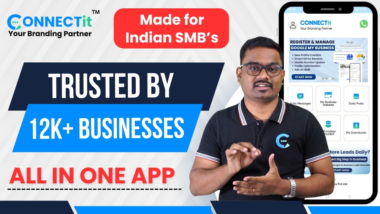 CONNECTit &ndash; The ultimate app for smart business owners. Watch all features! Detailed Explanation.