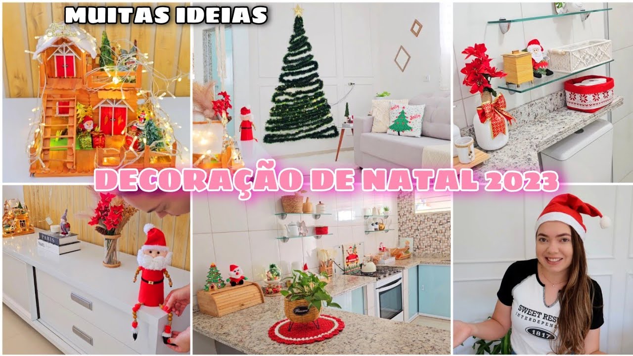 DECORAÇÃO DE NATAL 2023 | MUITAS IDEIAS | DECOREI A CASA TODA