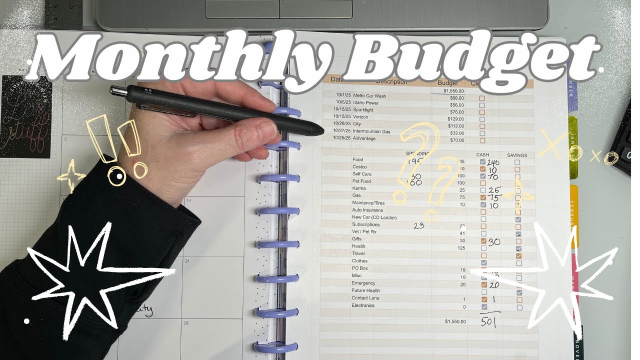 Monthly Budget Planning | Low Income Budget with Real Numbers | October 2025