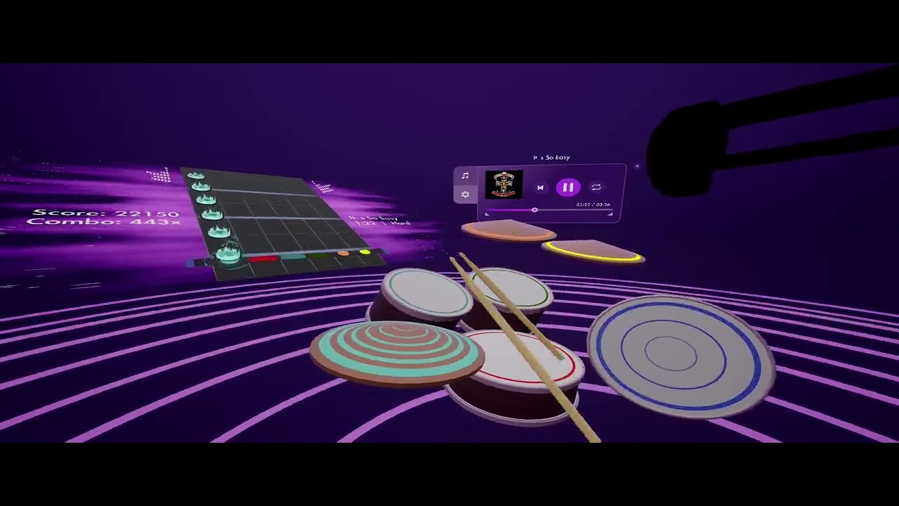 But I can't do it, It's So Easy by Guns N' Roses on Paradiddle