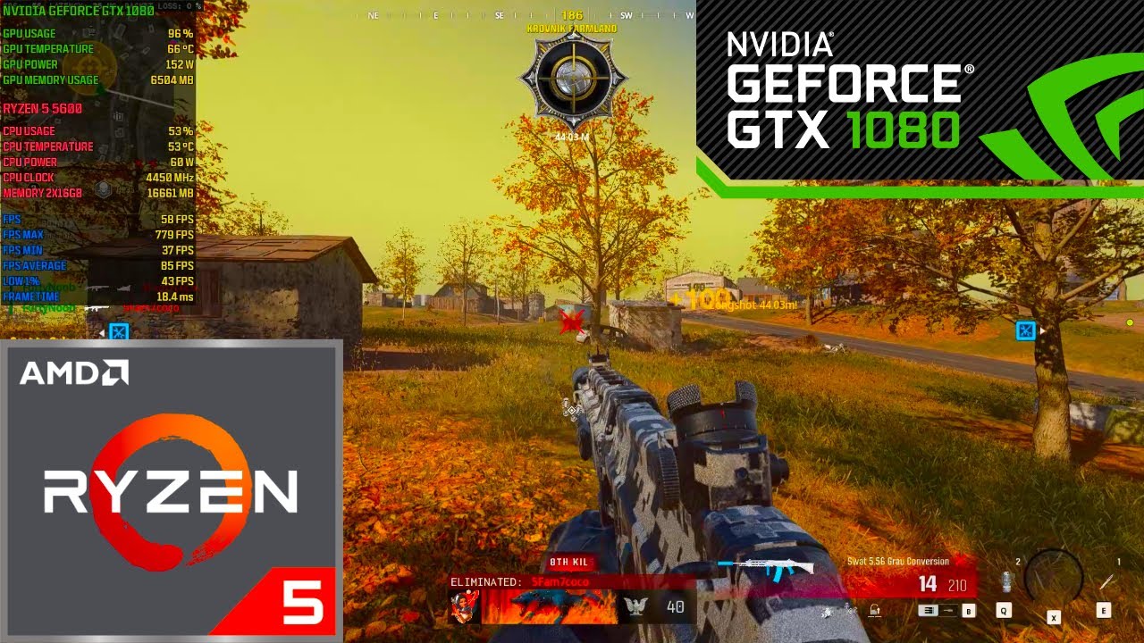 Call of Duty Warzone Verdansk | Ryzen 5 5600 | GTX 1080 | 1080P | Competitive Settings