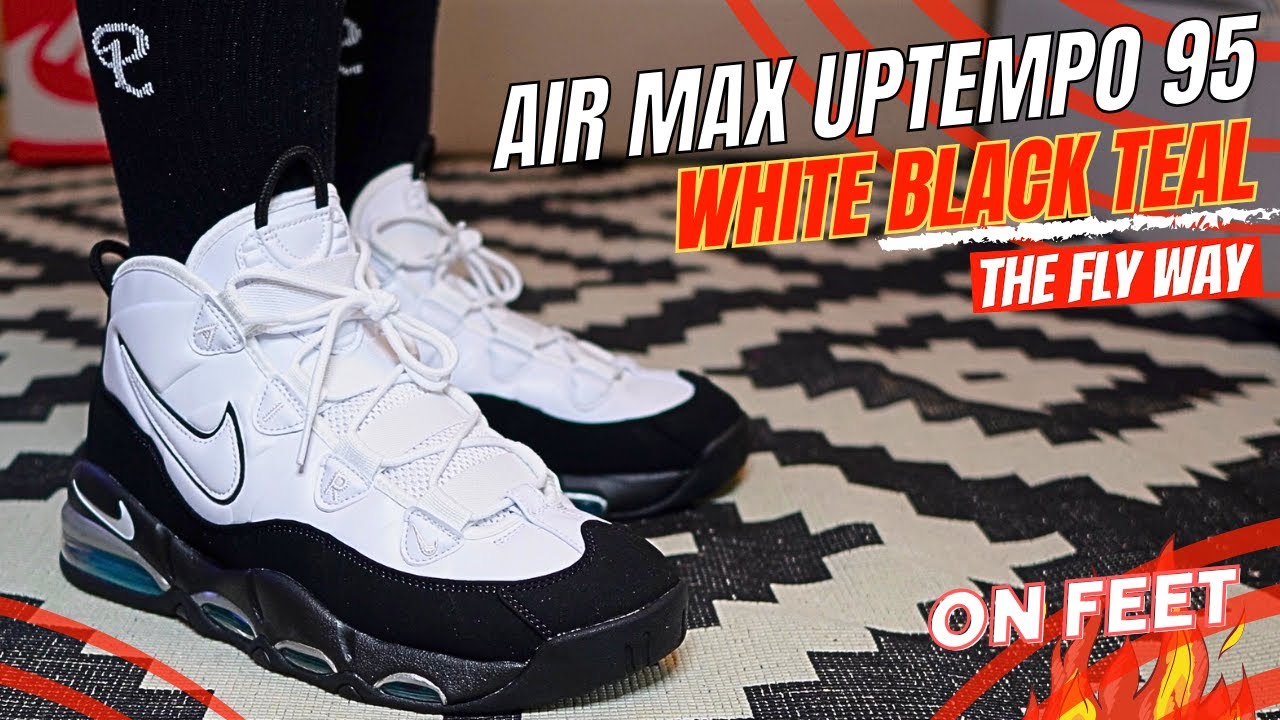 Nike Air Max Uptempo 95 White Black Teal Real Sneaker Heads Got These. Rest Of Y'all Some Hype Beast