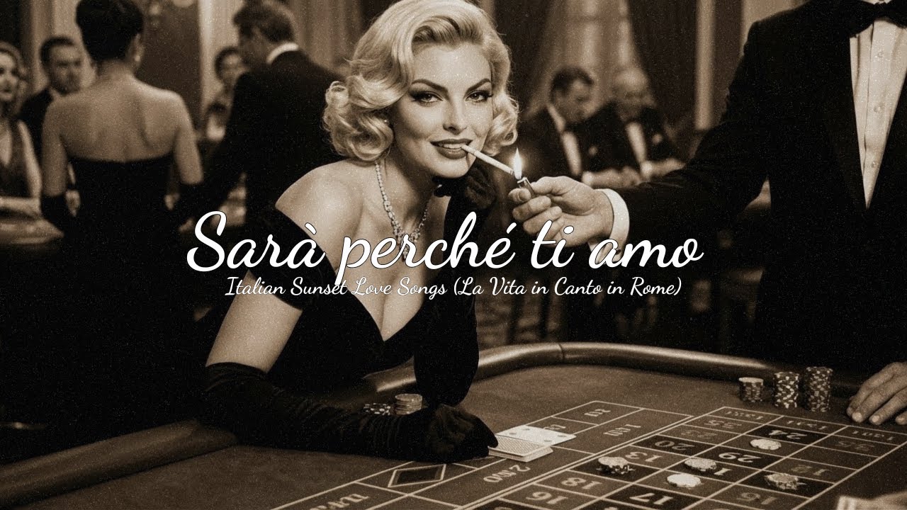 Sarà perché ti amo 💔 Italian Sunset Love Songs  (La Vita in Canto in Rome)
