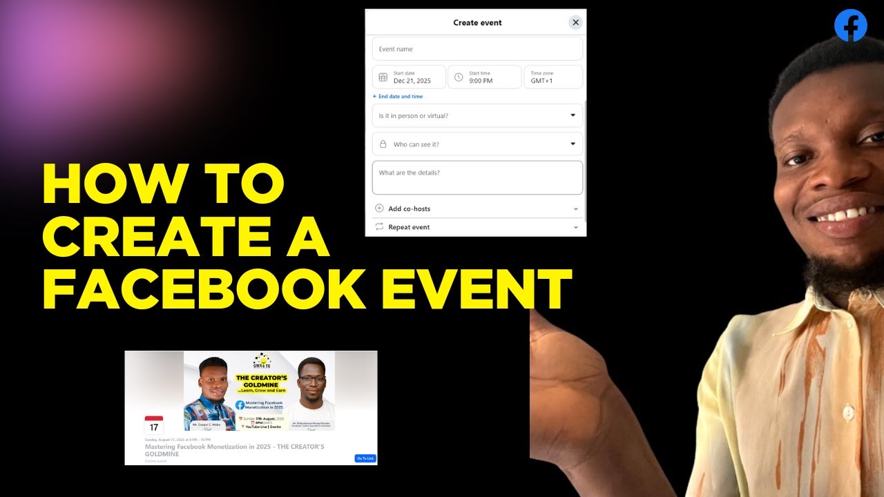 Как создать мероприятие в Facebook