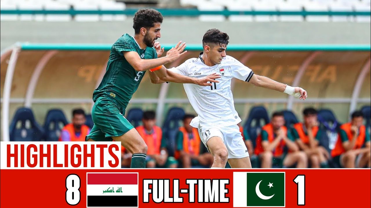 Pakistan vs Iraq AFC U23 Asian Cup Qualifiers | Iraq defeats Pakistan by 8 Goals #PakVsIraq 