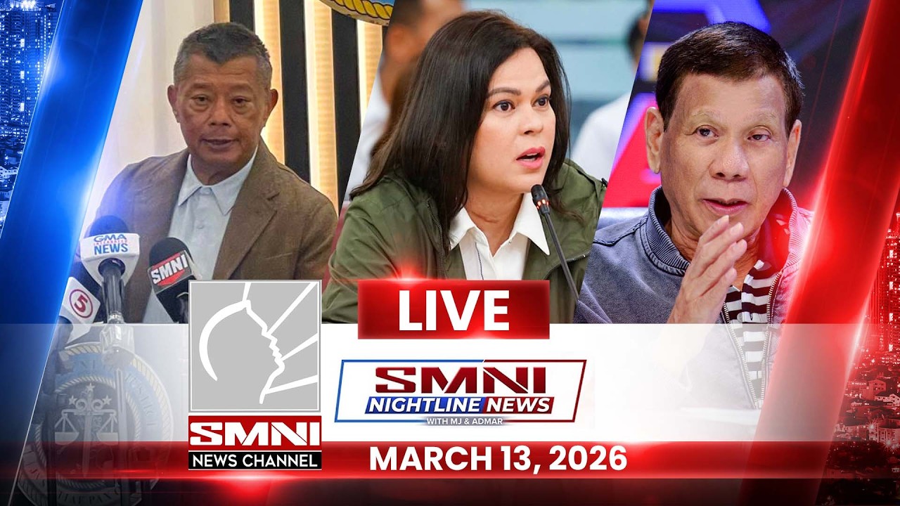 LIVE: SMNI Nightline News with Admar Vilando | March 13, 2026 – Friday