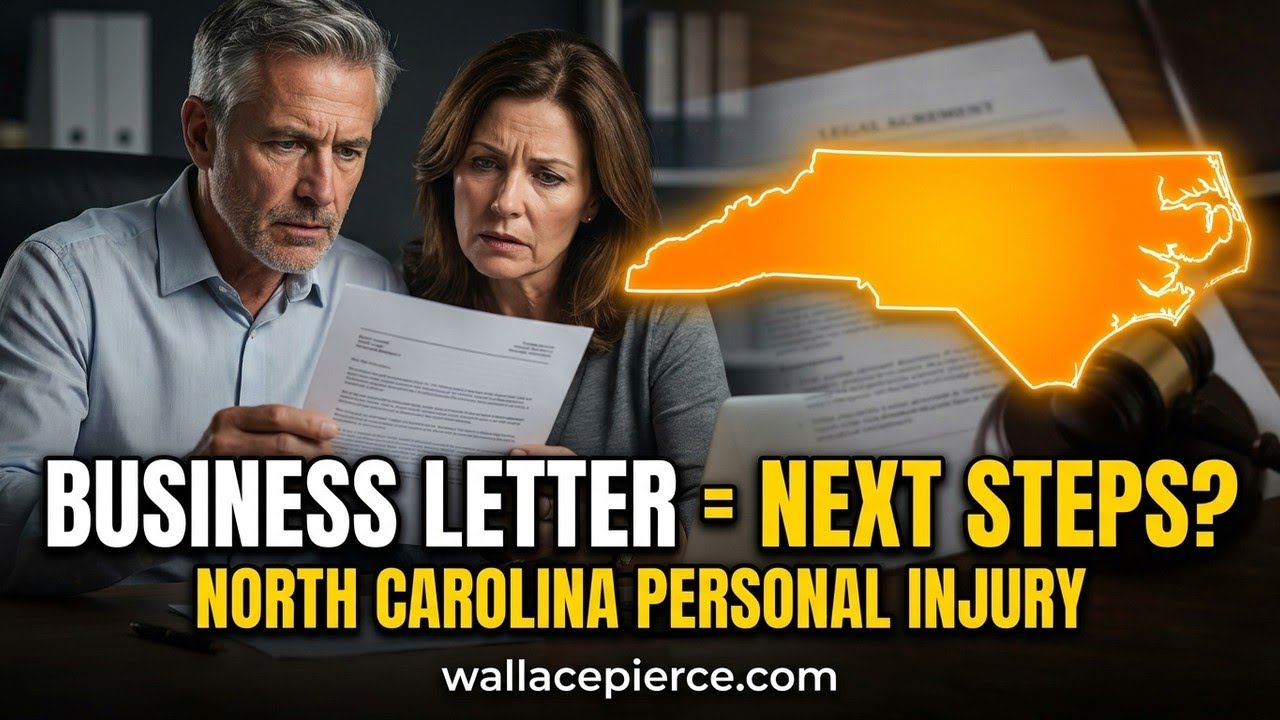 Can a business's letter about my injury claim affect next steps? | NC