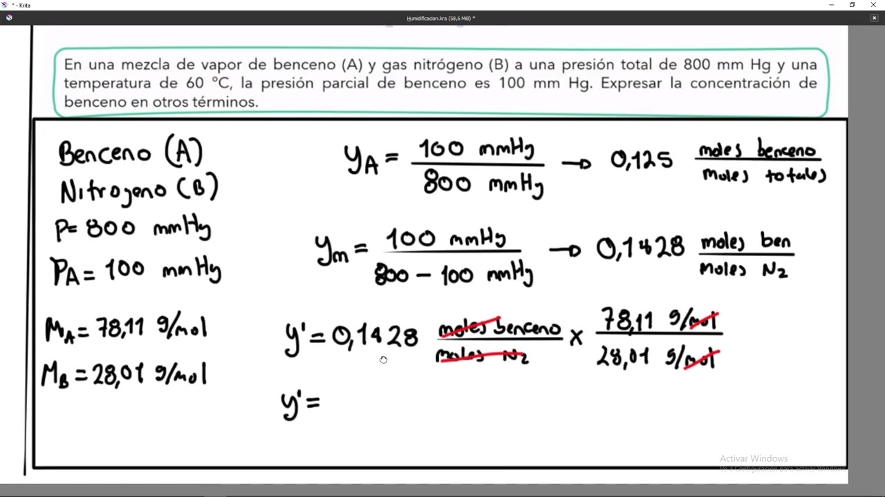 Humidificación #1 Transferencia de masa