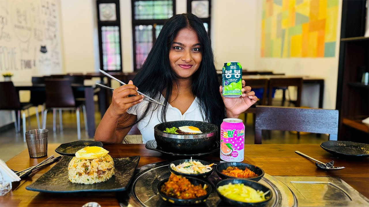 මෙහෙම කෑමක් කෑවමයි 🙂‍↕️- Korean foods all day 🍜🍵