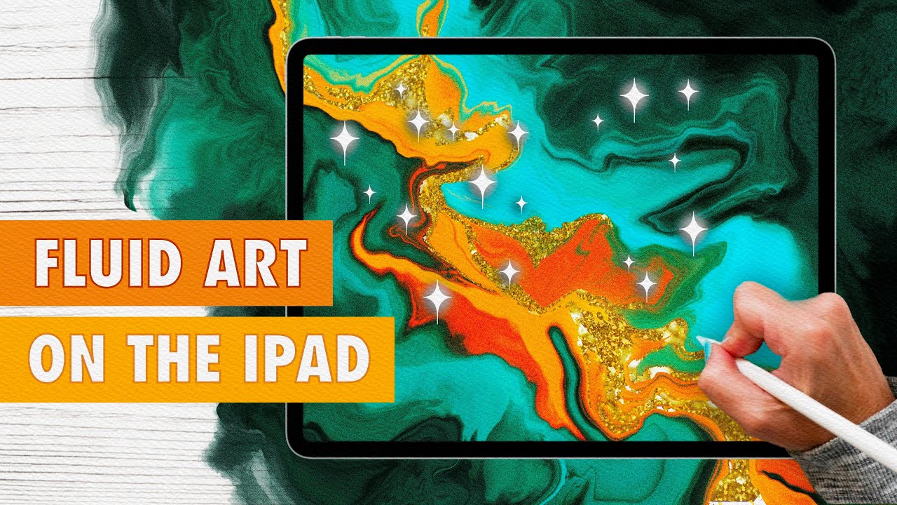 How to create FLUID ART on the iPad: a super relaxing tutorial 🥰
