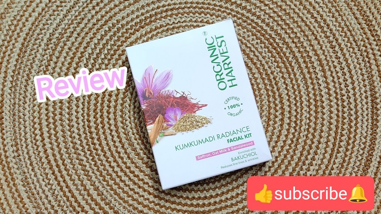 Organic Harvest Facial Kit Review||Organic Harvest Kumkumadi Radiance Facial kit.✨