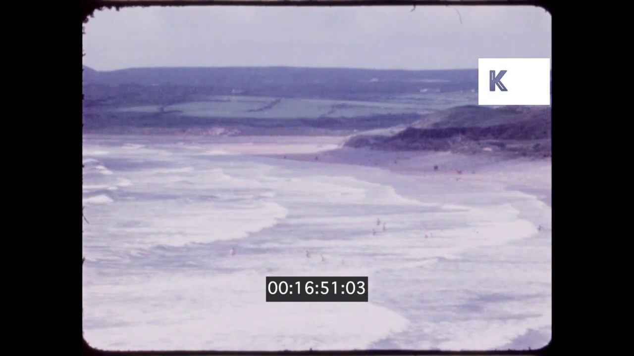 1960s, 1970s Ireland, Beaches, 16mm