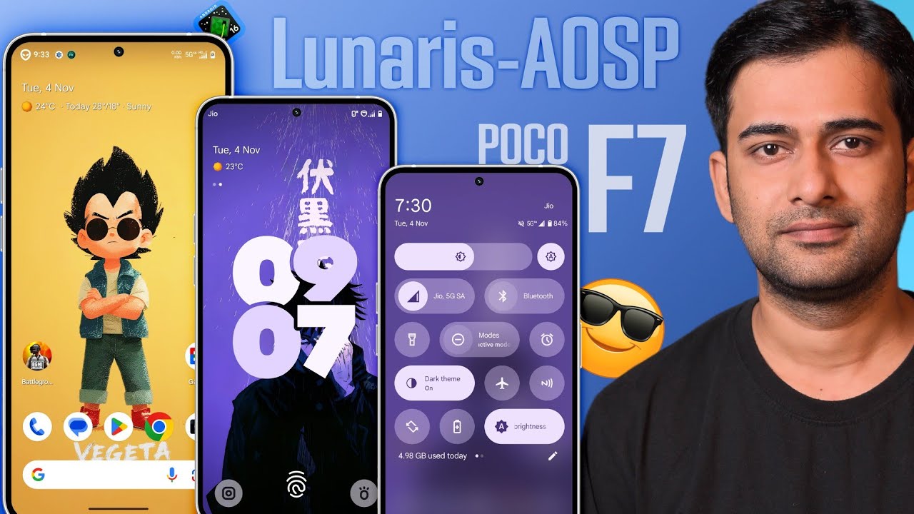 POCO F7 Lunaris-AOSP ROM Update Review - Love it ❤️ 😍 