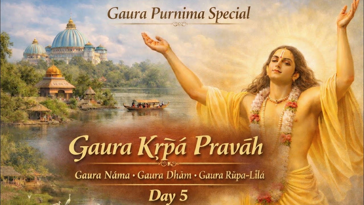 🌸Gaura Purnima Special  day 5🌸 Gaura Kṛpā Pravāh /Gaura Nāma /Gaura Dhām / Gaura Rūpa-Līlā . 