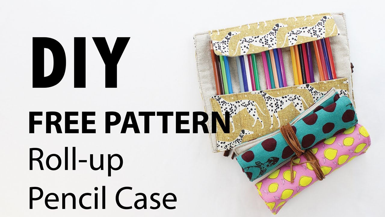 DIY Free Pattern - ROLL UP PENCIL CASE