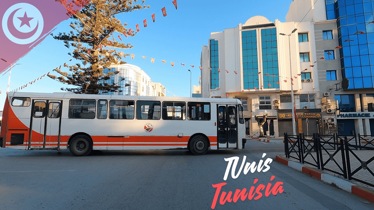 Driving Through Nabeul |  Lofi Music , Tunisia 🇹🇳 4k