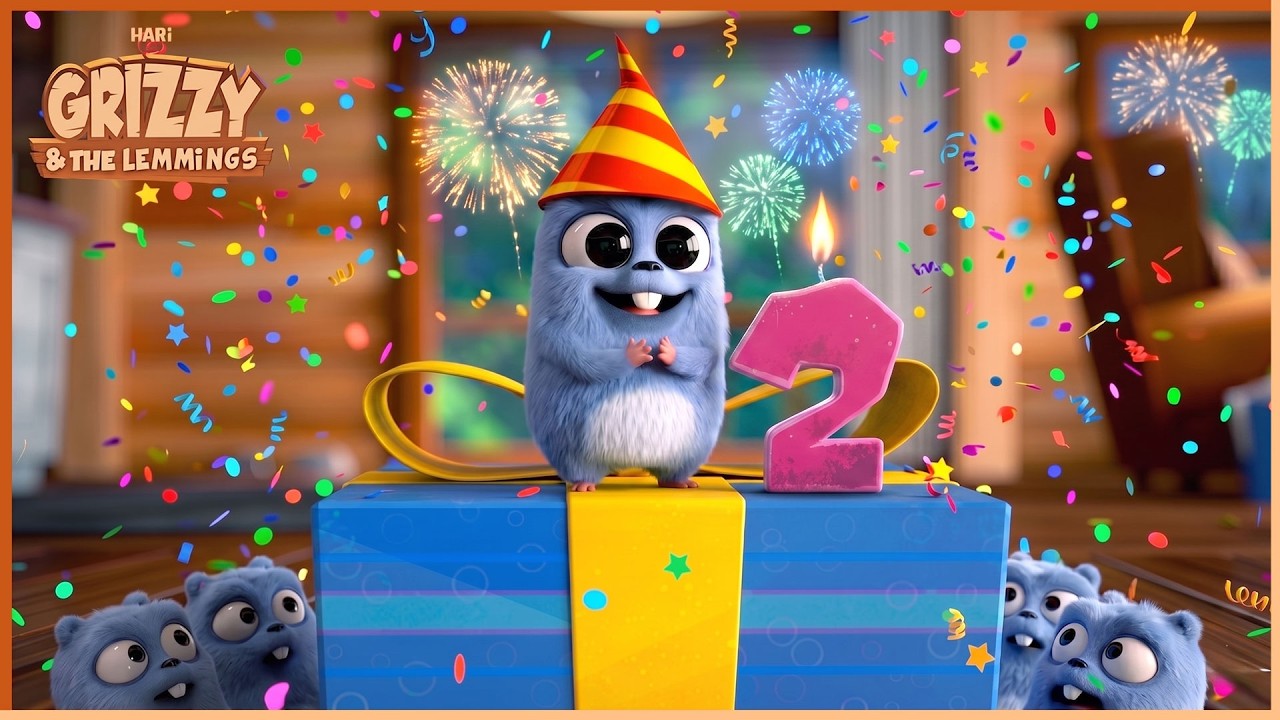 Birthday Crazy | Grizzy & the Lemmings | 40' Compilation | 🐻🐹 Cartoon for Kids